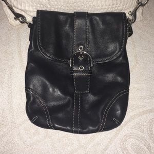 Black coach crossbody purse